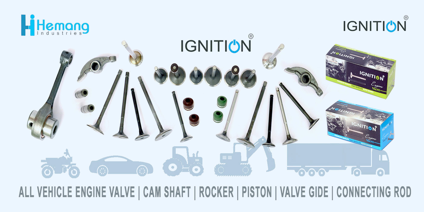 Commercial Vehicles Engine Valve Guide - Rocker - Camshaft - Piston Auto Parts Manufacturers - Suppliers - Hemang Industries Rajkot Manufacturers - Suppliers Rajkot